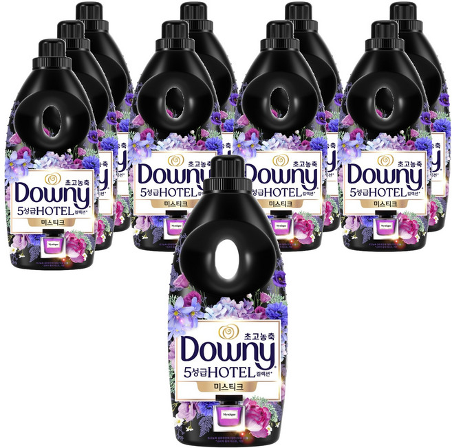 다우니 초고농축 호텔 컬렉션 섬유유연제 미스티크 본품, 1L, 10개