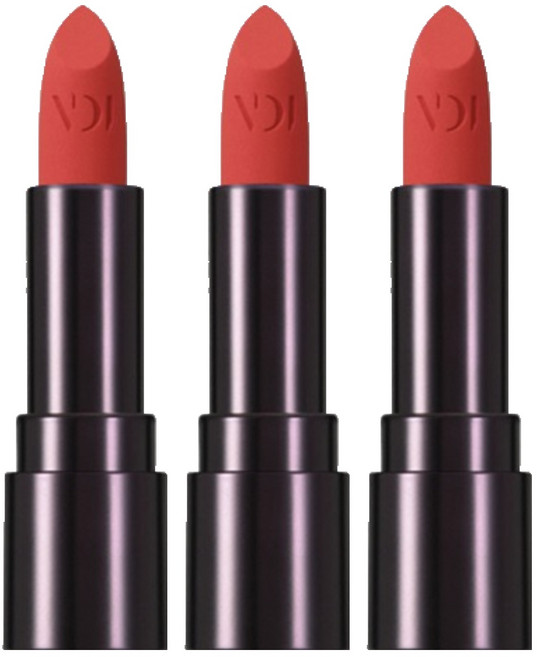 비디보브 립컷 루즈 벨벳, 3개, RD309 오렌지컷