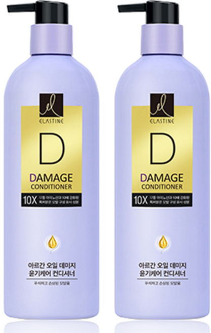 엘라스틴 데미지 윤기케어 10X 컨디셔너, 2개, 680ml