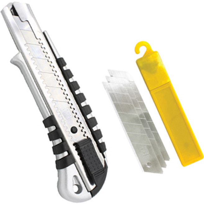 화신 커터칼 212 특대 25mm + 커터날 25mm 10p 세트, 혼합색상, 1세트