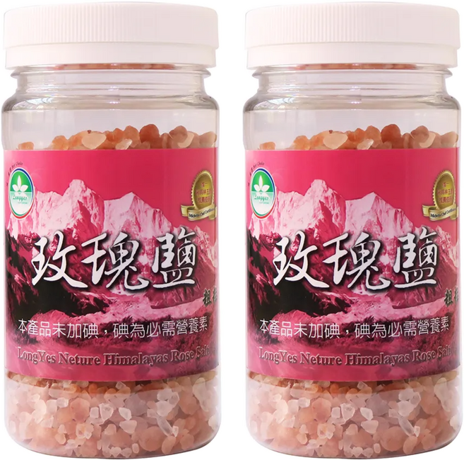 Longyes 隆一 米其林玫瑰粗鹽, 230g, 1組