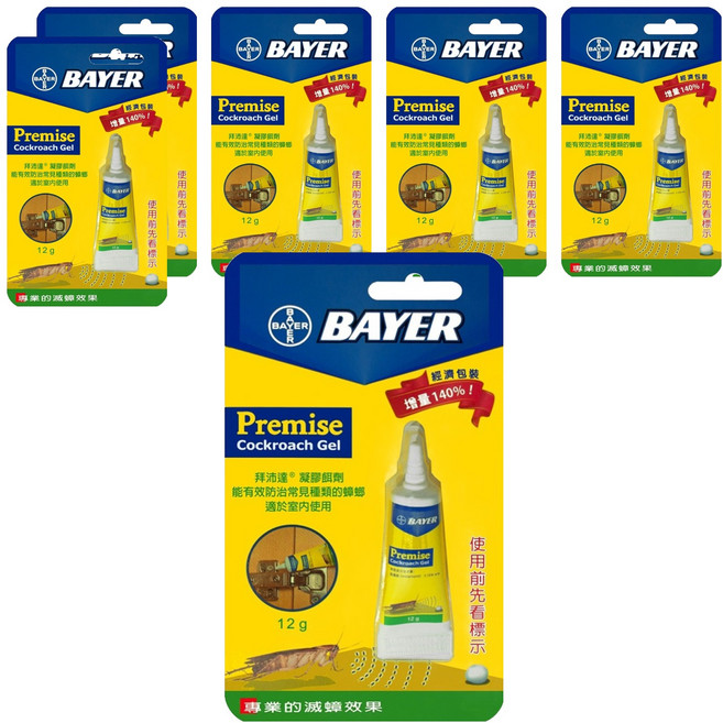 bayer 拜耳 蟑螂凝膠餌劑, 12g, 6支