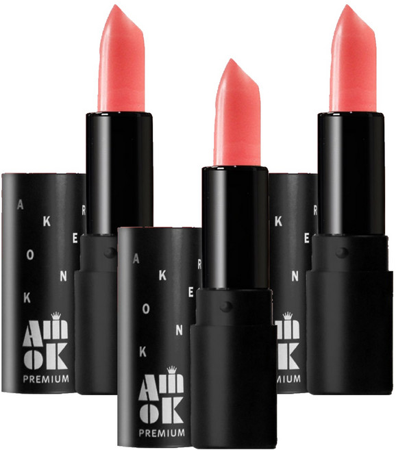 아미옥 프리미엄 립스틱, 3개, 114셀먼코랄