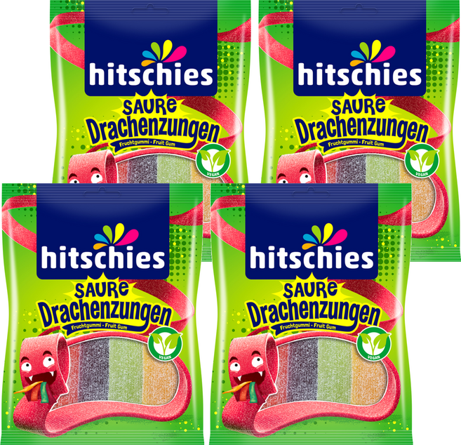 히치스 사우어 드라헨 구미, 125g, 4개