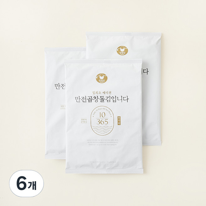 만전김 만전 곱창 돌김 입니다 무가미, 16g, 6개