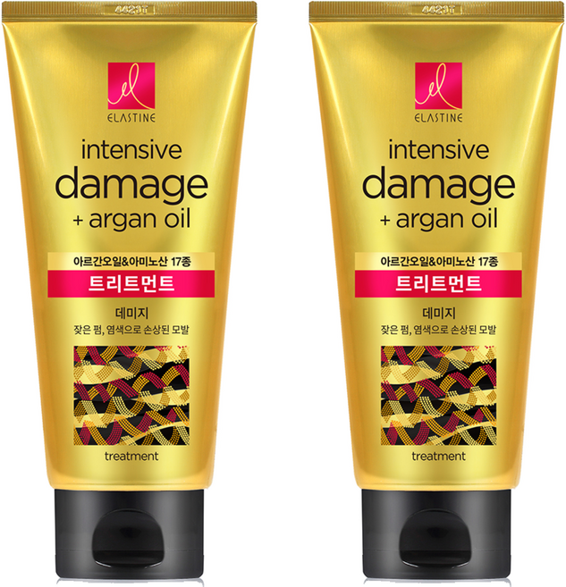 엘라스틴 아르간오일 데미지 트리트먼트, 300ml, 2개