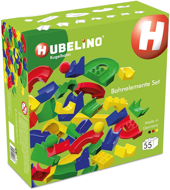 HUBELiNO 軌道積木套件 德國製造 原裝進口 100%與它牌積木兼容, Multicolor, 1盒