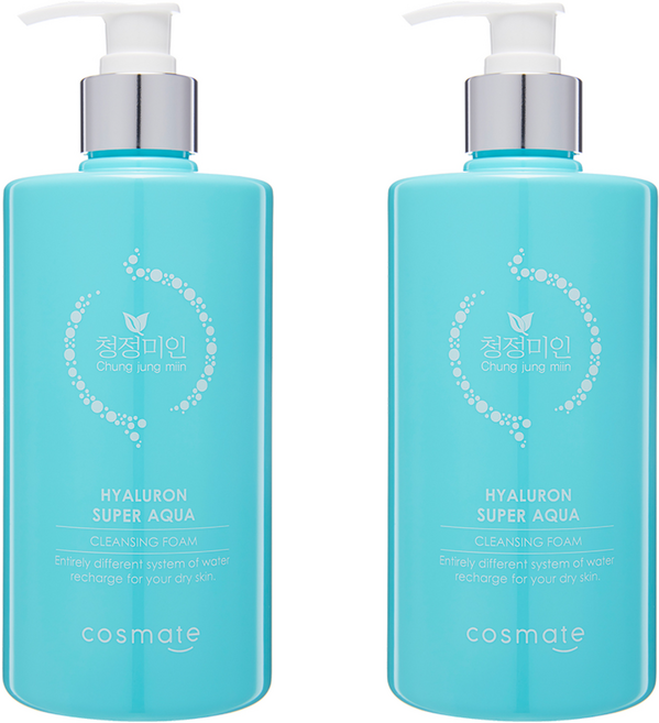청정미인 히아루론 슈퍼아쿠아 클렌징폼, 500ml, 2개
