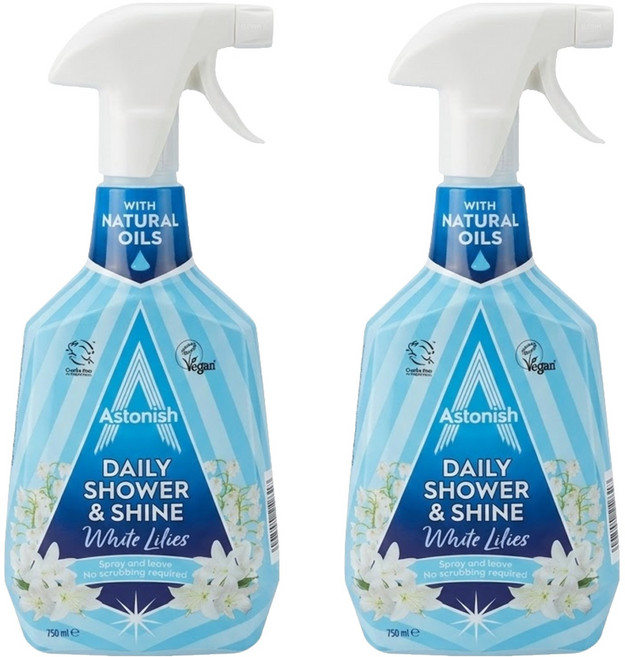 Astonish 浴廁清潔劑 白百合, 750ml, 2瓶
