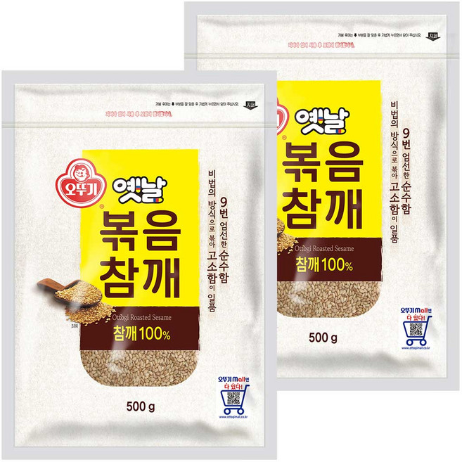 오뚜기 옛날 볶음참깨, 500g, 2개