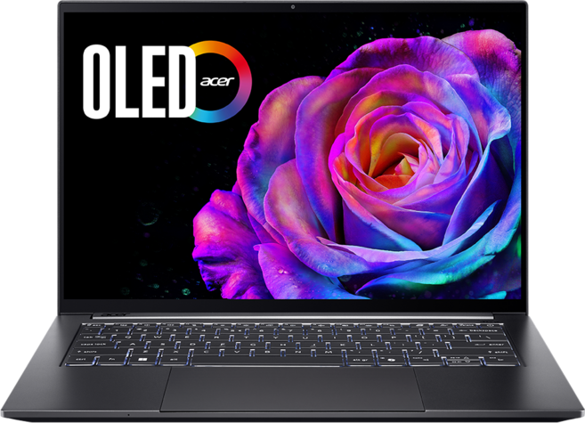 acer 宏碁 Swift X 筆記型電腦 14.5" 2.8K 120Hz 觸控 OLED/R9-365/NVIDIA RTX 5070 8G, 灰色, SFX14-61G-R478, 1TB SSD, 32GB, Windows 11