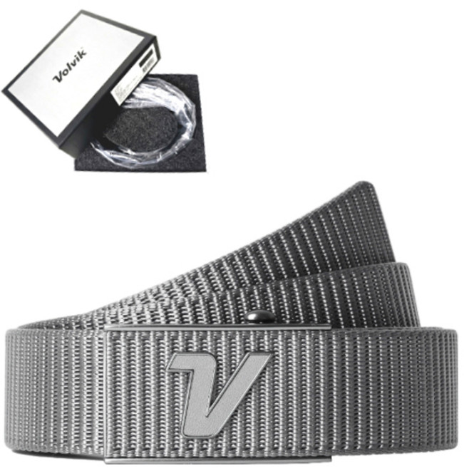 볼빅 남성용 VBFB 무광 자동벨트, 그레이, 1개