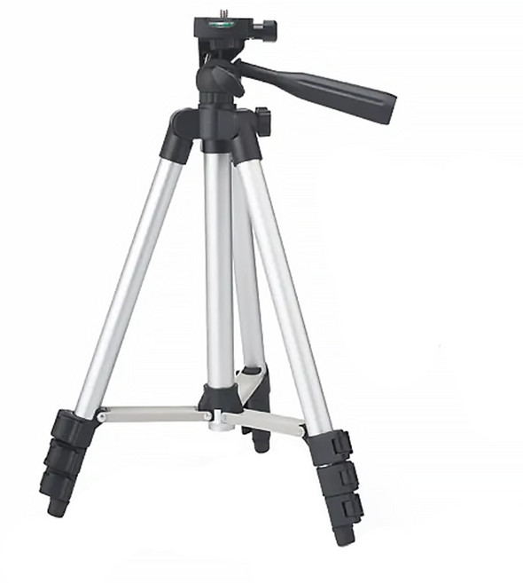 E-books N66 四段伸縮鋁合金直播三腳架 360度雲台 適用於相機/手機, E-IPB164, 黑色, 1盒