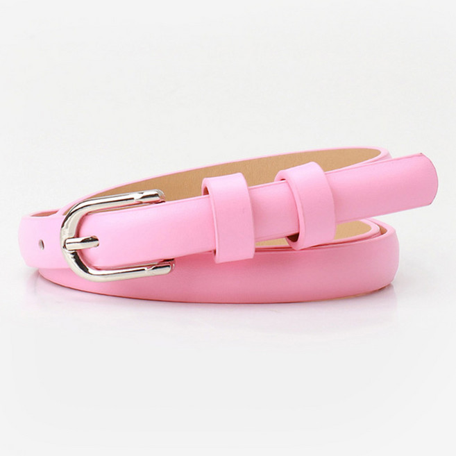 이츠굿텐 여성용 인조가죽 심플 포인트 벨트