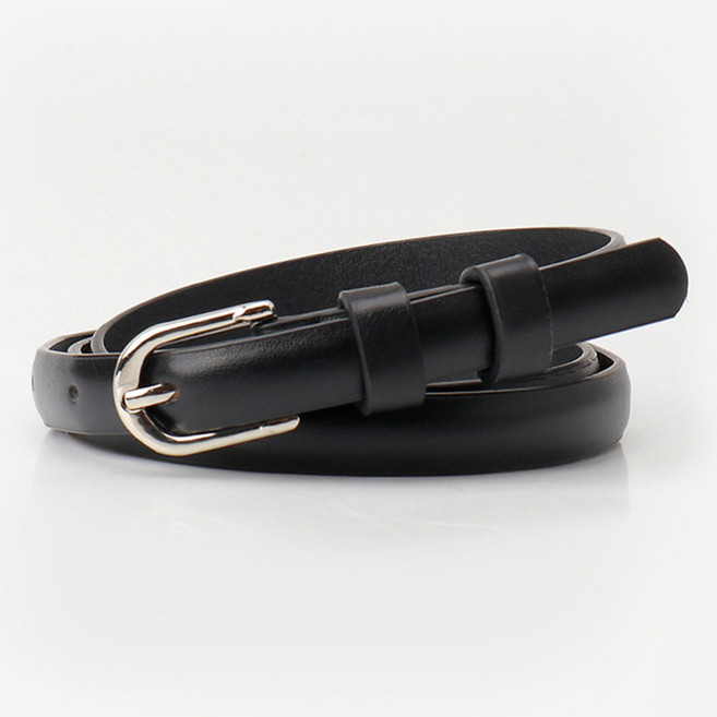 이츠굿텐 여성용 인조가죽 심플 포인트 벨트