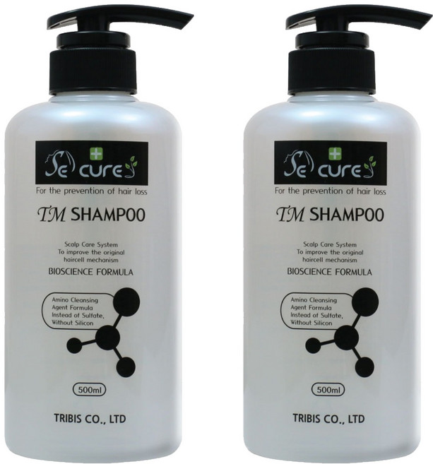 세큐어 탈모완화 TM 샴푸, 500ml, 2개