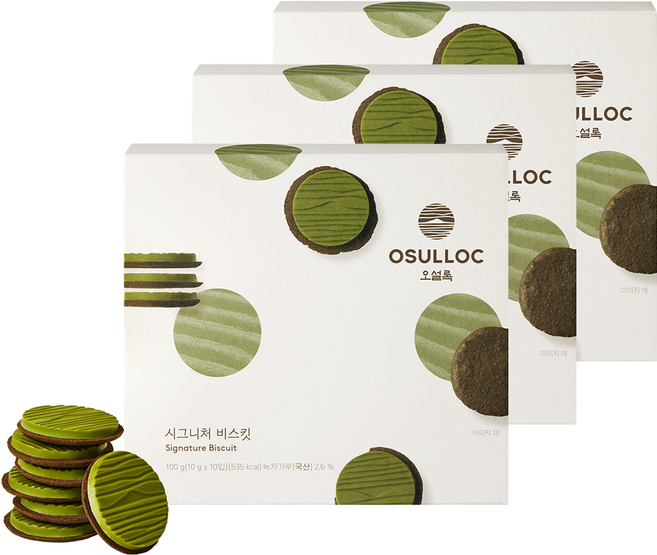 오설록 시그니처 비스킷 10p, 100g, 3개