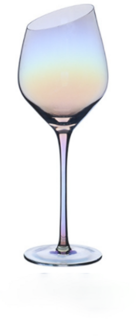 디지티 럭셔리 레인보우 홀로그램 피노누아 와인잔, 430ml, 1개