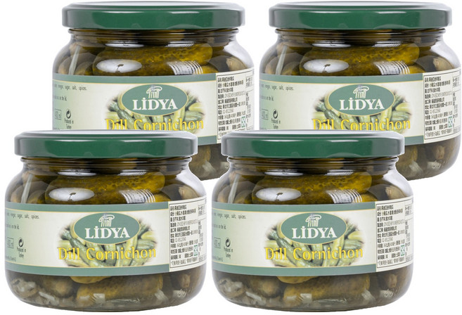 LIDYA 莉迪亞 迷你酸瓜, 400ml, 4罐