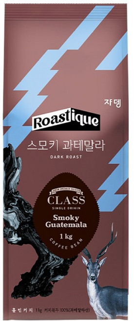 쟈뎅 클래스 스모키 과테말라 싱글오리진 원두, 홀빈(분쇄안함), 1kg, 1개