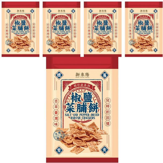 新東陽 椒鹽菜脯餅, 110g, 5包