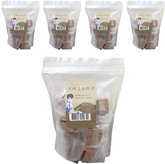 蔡薑君 益生菌黑糖薑母桂圓, 17g, 15個, 5袋