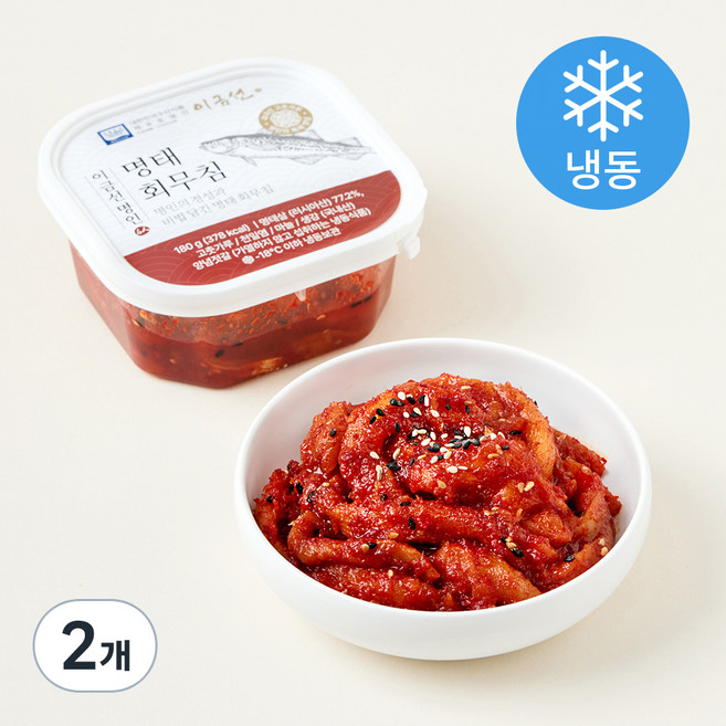 이금선 명인 국산 고춧가루 명태회무침 (냉동), 180g, 2개