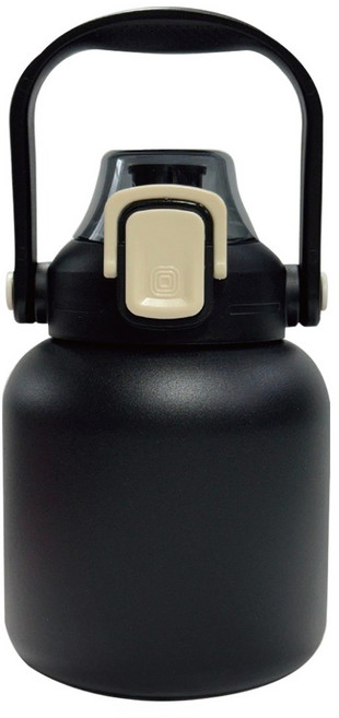 HIKARI 日光生活 手提彈蓋胖胖水壺 800ml, 黑嚕嚕, 1個