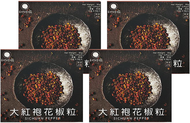 香料共和國 大紅袍花椒粒, 30g, 4盒