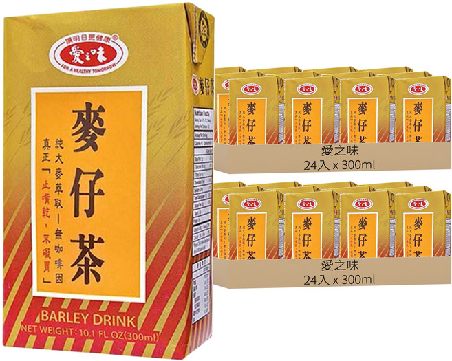 愛之味 麥仔茶, 300ml, 48入