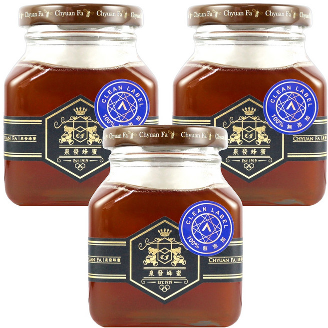 Chyuan Fa 泉發蜂蜜 特級原生野花蜜, 250g, 3罐