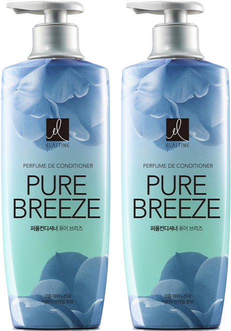 엘라스틴 퍼퓸 컨디셔너 퓨어 브리즈, 600ml, 2개