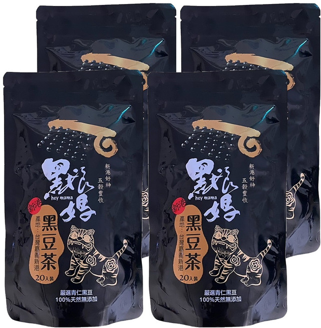 hey mama 黑娘媽 黑豆茶, 15g, 20個, 4袋