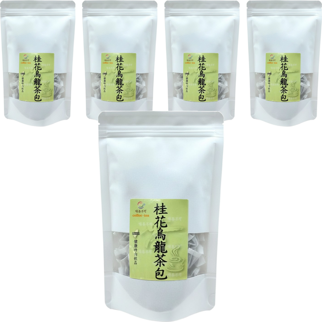 啡茶不可 桂花烏龍茶包, 3.5g, 20包, 5袋