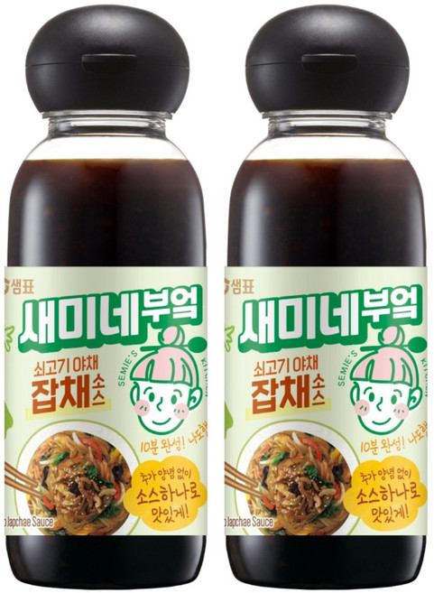 새미네부엌 쇠고기 야채 잡채소스, 2개, 300ml