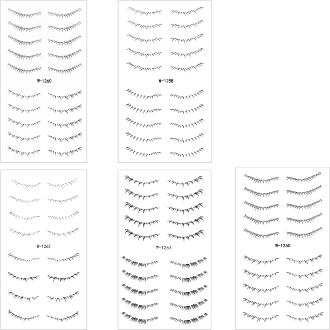 蘿林嚴選 懶人睫毛貼組 8 x 4 x 0.3cm 5張, 1組, iCar-03a