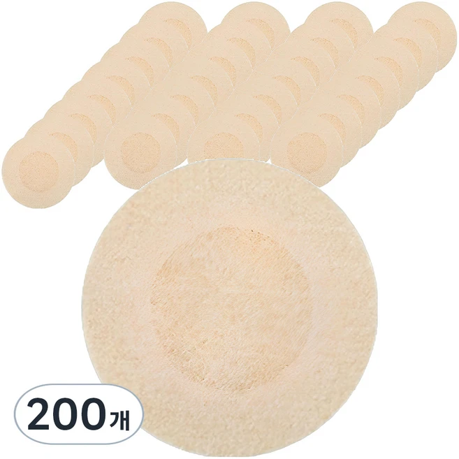 솜데이 원형 초슬림 니플패치 스킨컬러 60mm, 200개 - 쿠팡