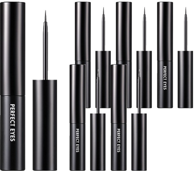 TONYMOLY Perfect Eyes 超防水眼線液筆, 1號 超級黑, 6個
