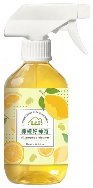 優淨坊 檸檬好神奇萬用清潔劑, 1個, 500ml