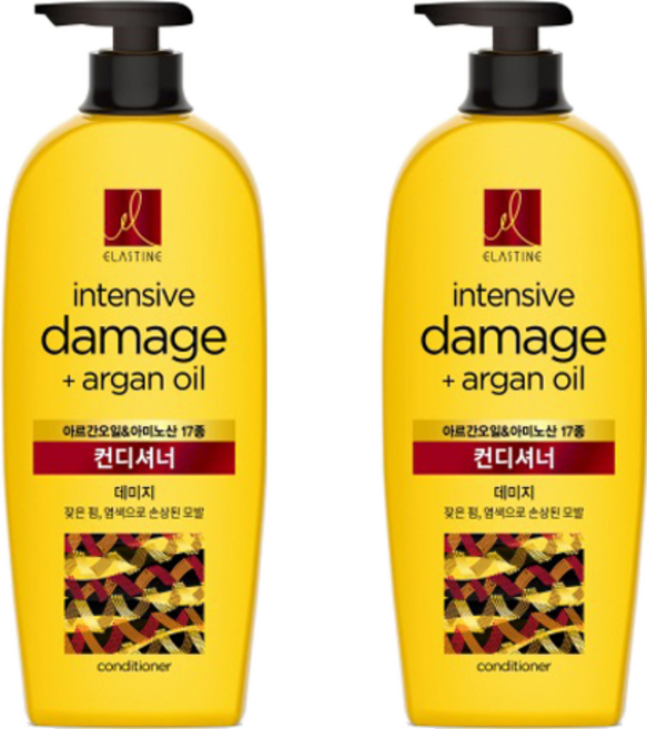 엘라스틴 모로칸 아르간오일 집중영양 데미지 컨디셔너, 2개, 680ml