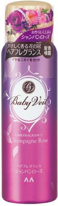 Baby Veil 香氛寶貝 髮香噴霧 香檳玫瑰, 80g, 1瓶