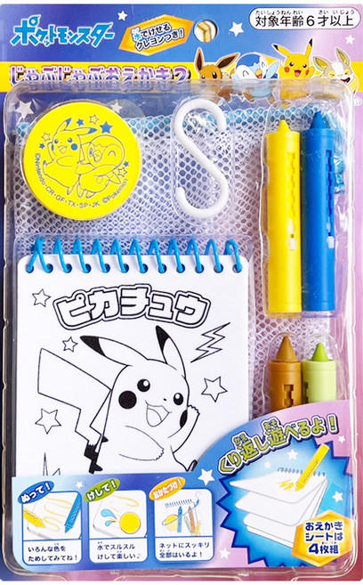 PoKeMoN 寶可夢 蠟筆著色玩具 用水可擦, 多色, 1組