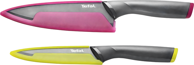 Tefal 特福 鈦金系列 刀具2件組, 1套, 萬用刀 12cm + 主廚刀 15cm