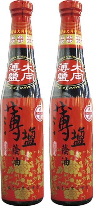大同醬油 薄鹽蔭油, 400ml, 2瓶