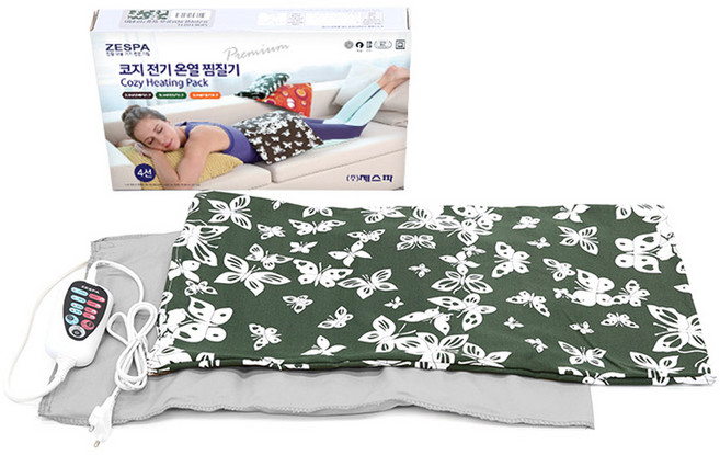 제스파 코지 전기 온열 찜질기, SJH610Z1L2, 그린