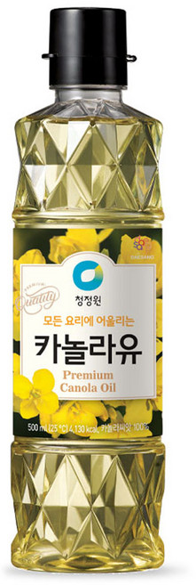 청정원 카놀라유, 500ml, 1개