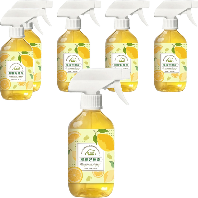 優淨坊 檸檬好神奇萬用清潔劑, 6個, 500ml