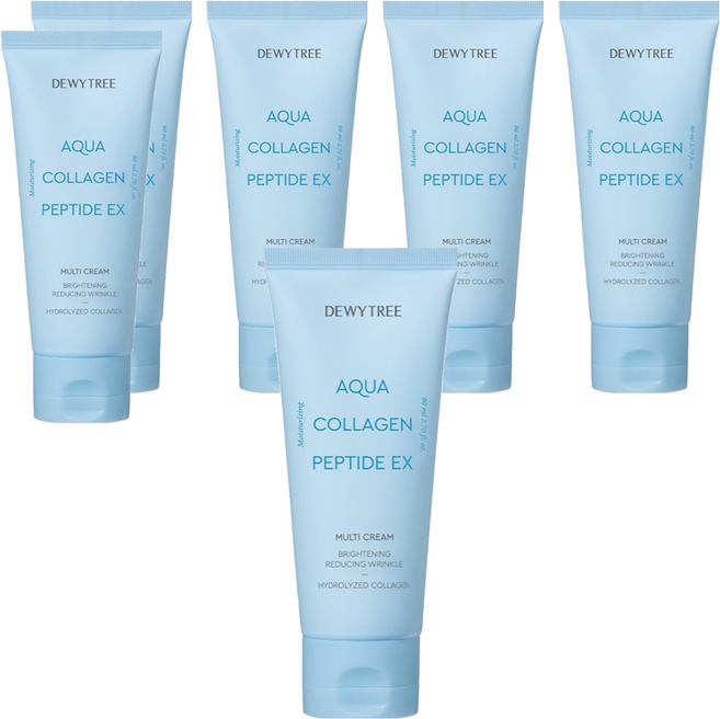 듀이트리 아쿠아 콜라겐 펩타이드 EX 멀티 크림, 80ml, 6개