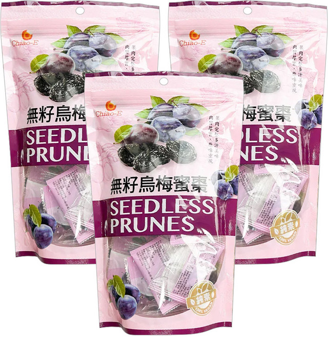 Chiao-E 巧益 無籽烏梅風味蜜棗, 140g, 3袋