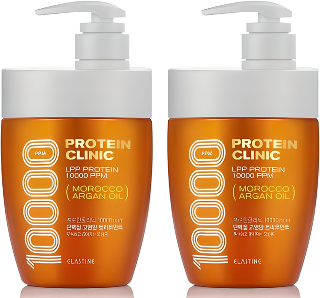엘라스틴 프로틴클리닉 10000 단백질 고영양 헤어트리트먼트, 700ml, 2개